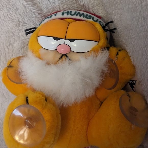 Vintage 1981 Garfield Bah HumBug! Stuck On You Plush - Picture 10 of 10